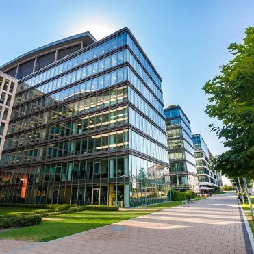 bigstock-Alley-With-Modern-Office-Build-49798418